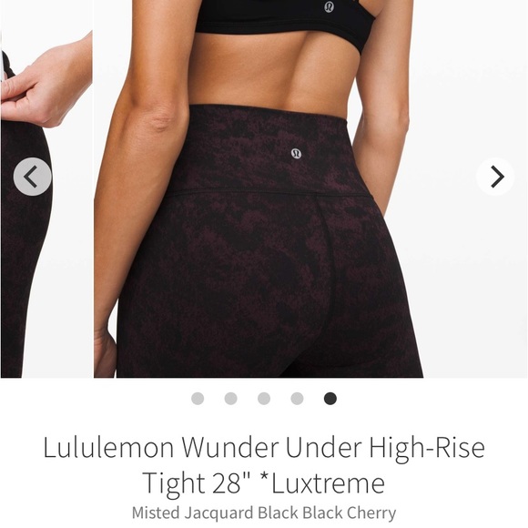Lululemon Misted Jacquard black cherry WU tight - Picture 4 of 4